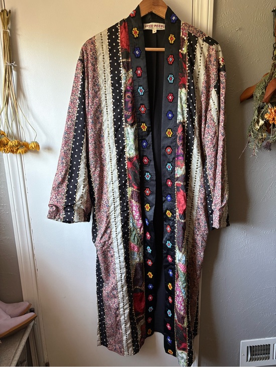 Free People Jackets & Blazers - Free People Black Beaded Embroidered Jacket